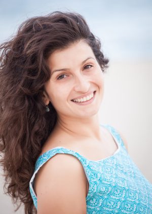 Portrait of a young smiling woman